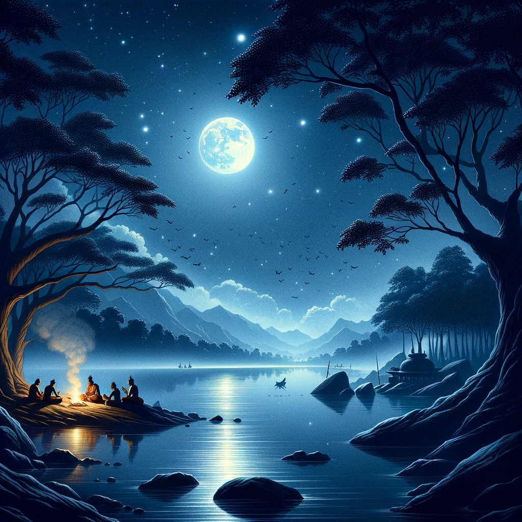 Passing the Night at the Confluence of the Ganges and Sarayu